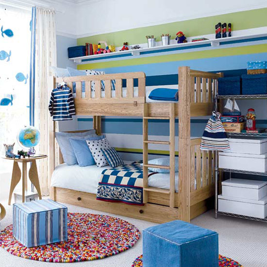 Give a boy's bedroom the wow factor with a striking wallpaper print