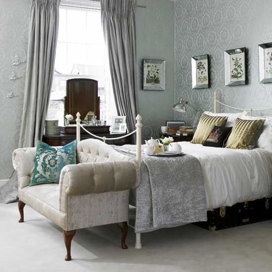 Damask pattermed bedroom | Bedroom ideas | Image | Housetohome