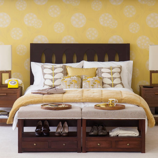 Matching bedroom wallpaper | Bedroom wallpaper ideas | Bedroom decorating ideas | PHOTO GALLERY | Housetohome.co.uk