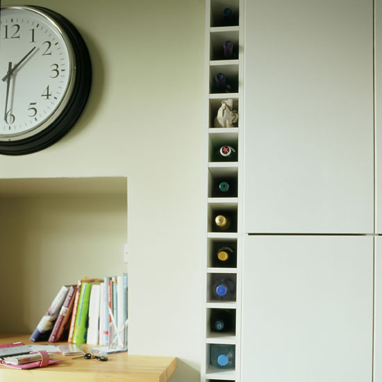 Fitted wine rack | Small kitchen design | PHOTO GALLERY | Beautiful Kitchens | Housetohome.co.uk