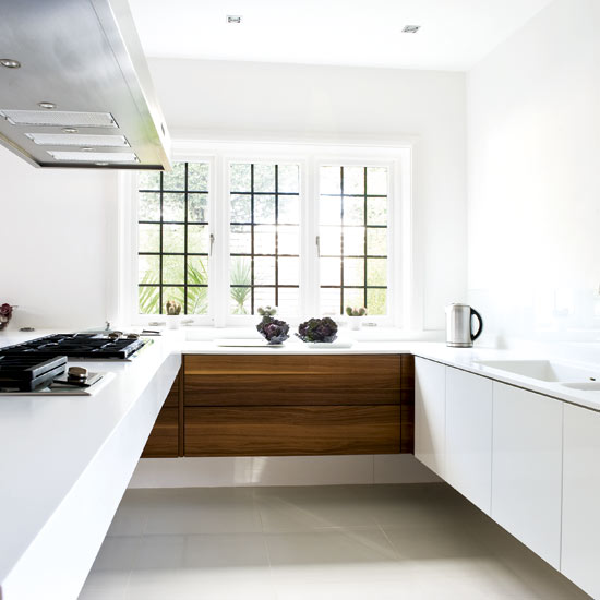 Contemporary white kitchen Contemporary kitchen | White striking kitchen | Kitchen design | PHOTO GALLERY | Housetohome.co.uk