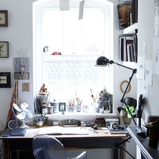 Home office | Decorating ideas | Eclectic house tour | Image | Housetohome.co.uk