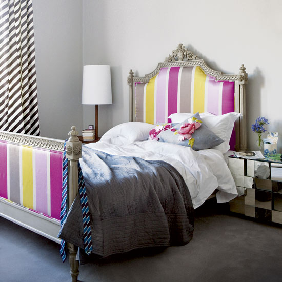 Decorating with bold stripes Bedroom | Decorating ideas | PHOTO GALLERY | Housetohome.co.uk