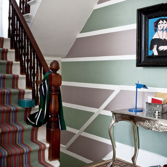 Decorating with bold stripes Hallway | Decorating ideas | PHOTO GALLERY | Housetohome.co.uk