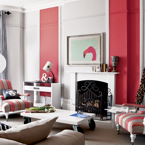Decorating with bold stripes Living room | Decorating ideas | PHOTO GALLERY | Housetohome.co.uk