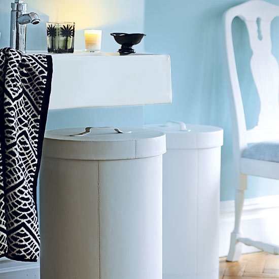 Tidy away bathroom clutter Tidy away bathroom clutter | Sophisticated bathroom deorating ideas | PHOTO GALLERY | Housetohome.co.uk
