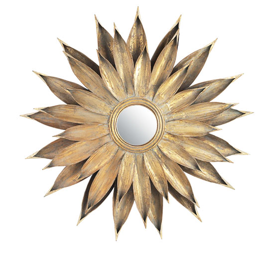 Sunflower leaf mirror from Wesley Barrell 