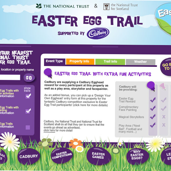 Cadbury's Easter egg trails Cadbury’s Easter egg trails | Easter holidays 2012 | Easter 2012