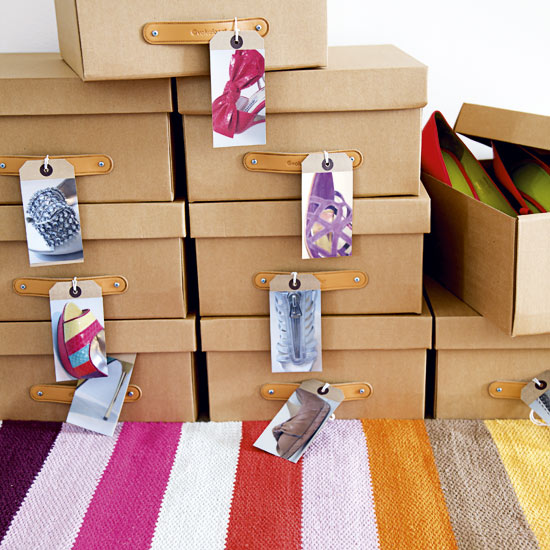 Keep your shoes organised in stylish storage boxes