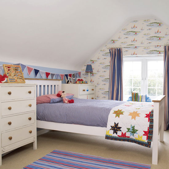 Boy's bedroom with white-painted furniture Boy's bedroom with white-painted furniture | Boys' bedrooms | Boys' bedroom ideas | Children's rooms | PHOTO GALLERY | Housetohome.co.uk