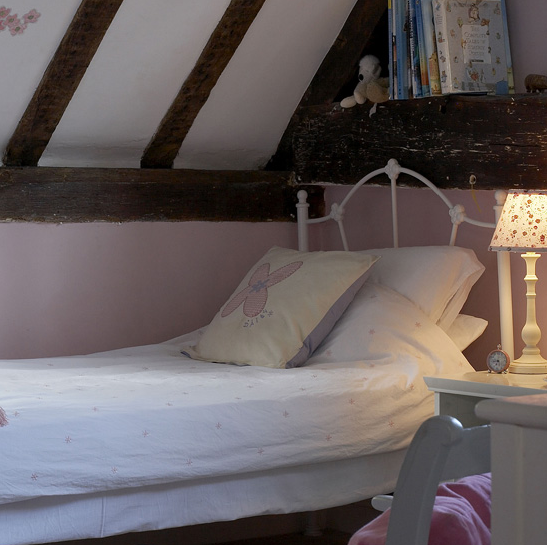 Child's attic bedroom for girl's 