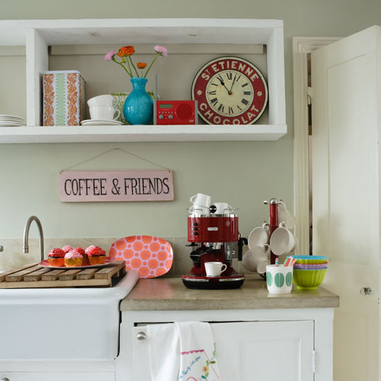 Jazzy shelf space Country kitchen | Accessories | Colourful country accessories | PHOTO GALLERY | Housetohome.co.uk