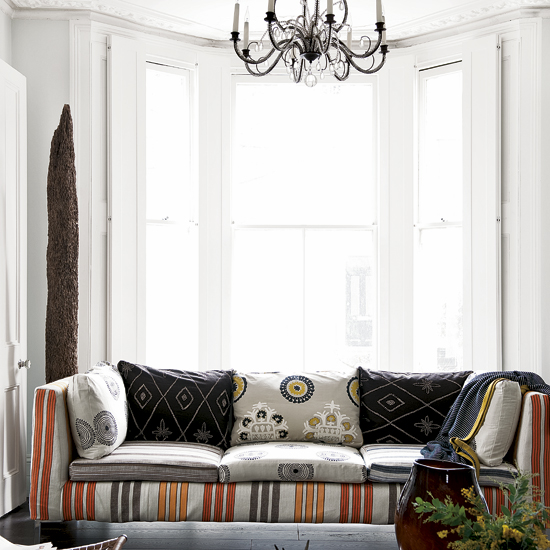 Modern tribal living room Modern tribal living room | Decorating with pattern | Image | Housetohome