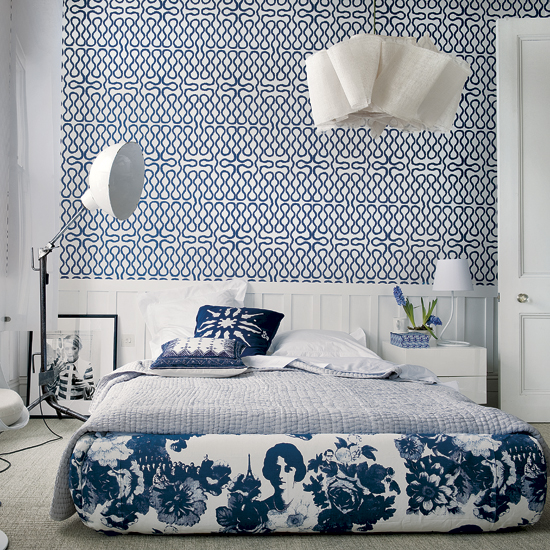 Blue and white bedroom - 8 ideas | Bedroom | Housetohome.co.uk