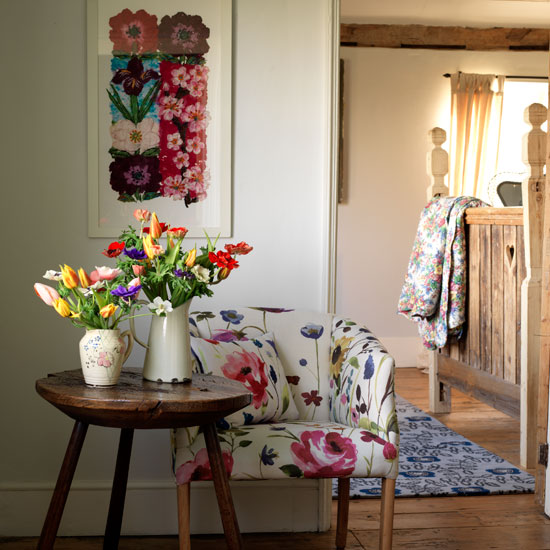 Floral armchair | Hallways | Decorating ideas | Image | Housetohome