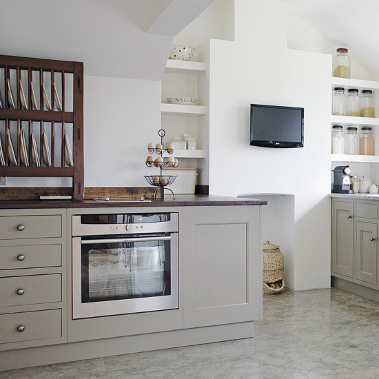 Soft grey kitchen | Decorating ideas | Image | housetohome.co.uk