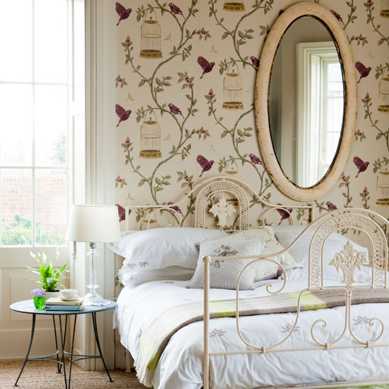 Pretty bedroom | Bedroom design ideas | Wallpaper | housetohome.