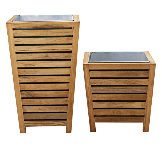 Mallorca teak planters by Heal's Mallorca teak planters by Heal's | Planters | Garden accessories | PHOTO GALLERY | Housetohome.co.uk