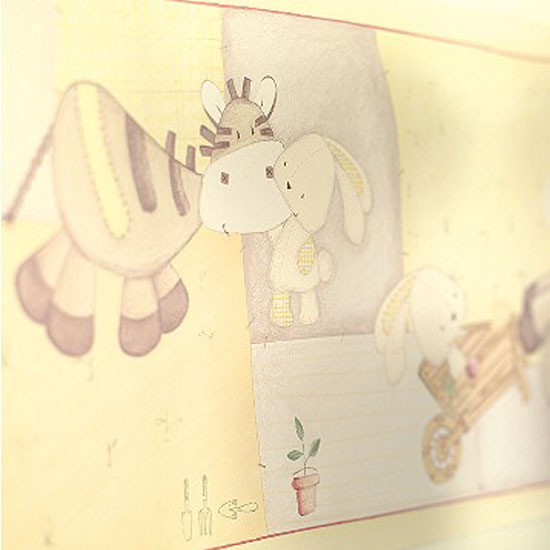 Zeddy and Parsnip wallpaper border from Mamas & Papas | Children's wallpaper | Wallpaper ideas | PHOTO GALLERY | Housetohome