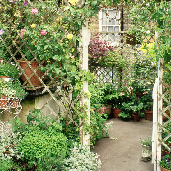 Pretty garden archway