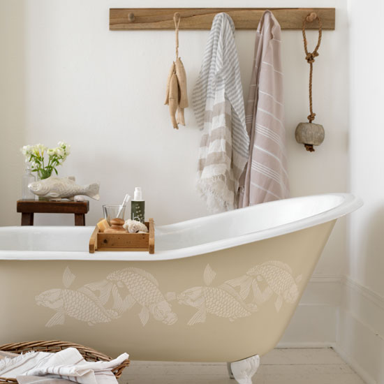 Natural-style bathroom | Bathroom decorating | image