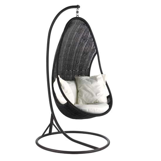 Soltera Tropica hanging egg shaped bedroom chair from B&Q ...