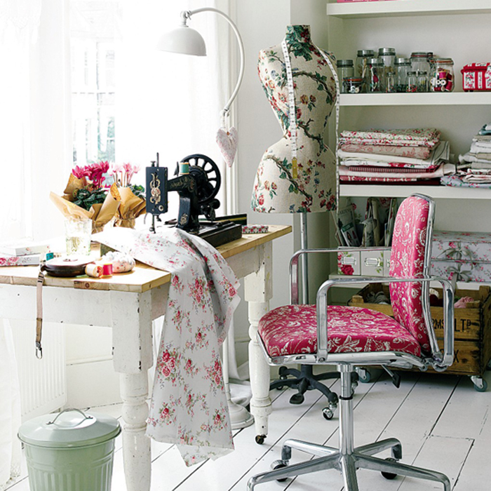 Stylish storage craft area | Country-style home offices | home office | country-style decorating | image | housetohome.co.uk
