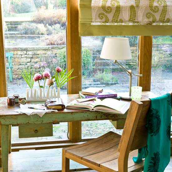 Country conservatory home office | Country-style home offices | home office | country-style decorating | image | housetohome.co.uk