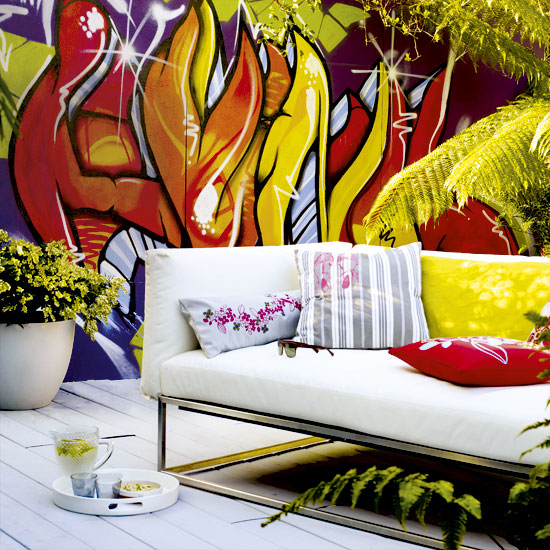 Statement garden wall art | Contemporary gardens | Garden designs | PHOTO GALLERY | Housetohome
