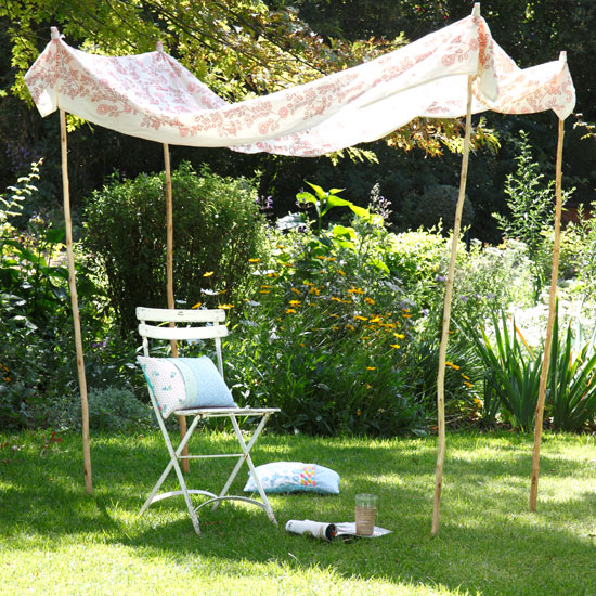 Relaxed garden canopy