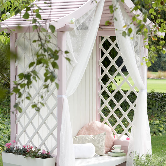 Country garden arbour