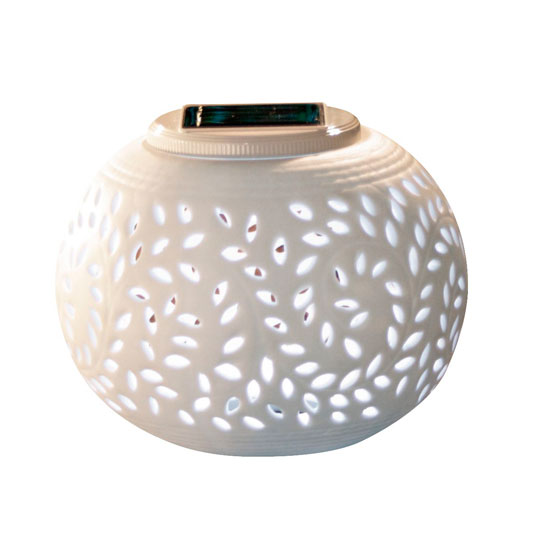 Solar-powered porcelain bowl light from John Lewis Solar-powered lights | Eco lighting | Garden lighting | PHOTO GALLERY | Housetohome.co.uk