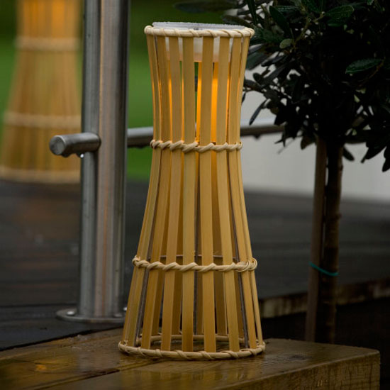 Solar-powered LED bamboo table light from The Garden Lighting Shop Solar-powered lights | Eco lighting | Garden lighting | PHOTO GALLERY | Housetohome.co.uk