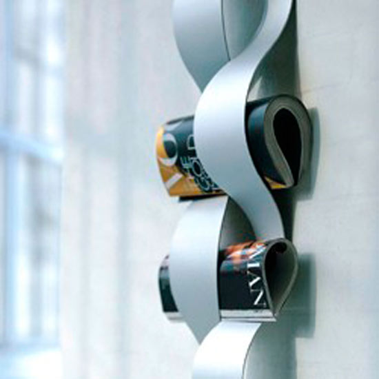 Rosendahl Wallpaper magazine rack from Prezzybox | Magazine racks | Living room furniture | Storage | Living room | PHOTO GALLERY | 25 Beautiful Homes | Housetohome