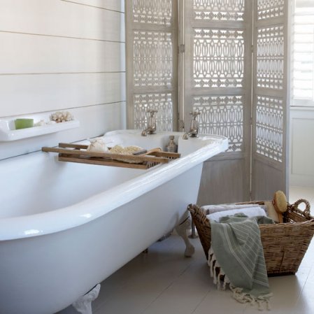 Cool, calm bathroom | Neutral bathrooms | Image | Housetohome.co.uk