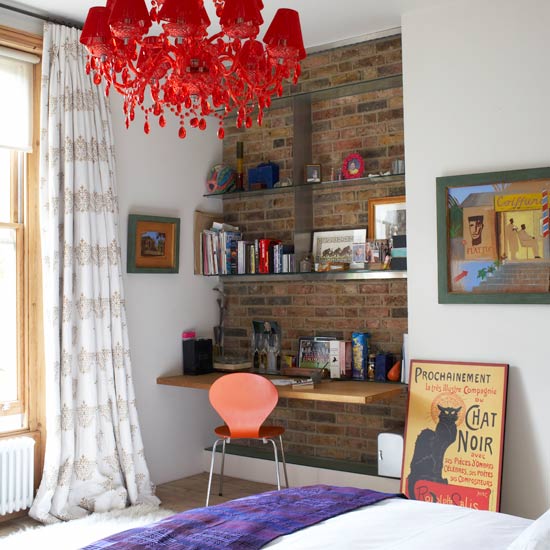 Bare-brick wall alcove | Bedroom ideas for teenage girls | Decorating ideas for girls rooms | PHOTO GALLERY | Housetohome