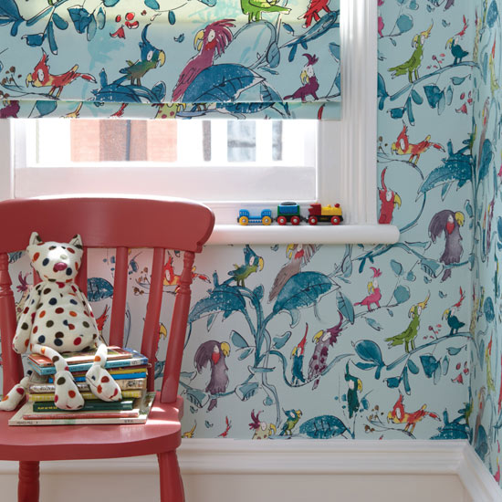 Cockatoos wallpaper by Quentin Blake for Osborne & Little Quentin Blake wallpaper | Bird wallpapers | Wallpaper | Wallpaper ideas | Birds | PHOTO GALLERY | Housetohome