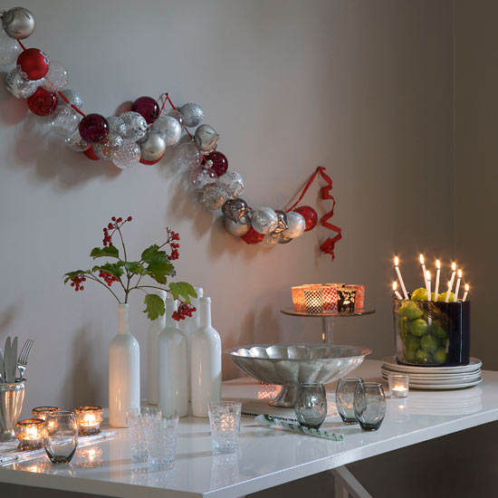 baubles hung on wall modern christmas decorating ideas baubles hung on wall modern christmas decorating ideas