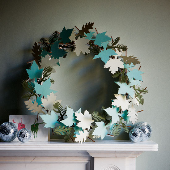 Delicate paper wreath | Modern Christmas decorating ideas | Christmas decorating ideas | Christmas decorations | PHOTO GALLERY | Housetohome.co.uk