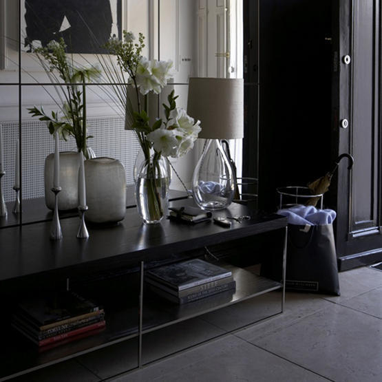 Elegant black hallway | Hallway ideas | Storage furniture | Images | Housetohome.co.uk