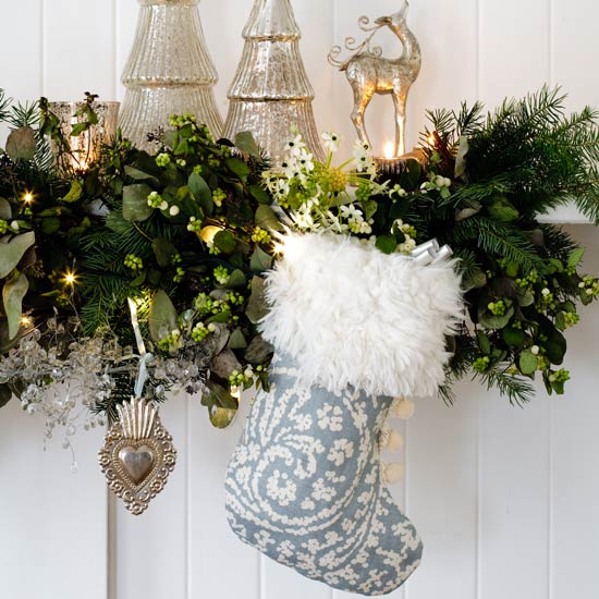Choose a fancy stocking Choose a fancy stocking | Country Christmas decorating ideas | Christmas decorating ideas | Christmas decorations | PHOTO GALLERY | Country Homes & Interiors Housetohome