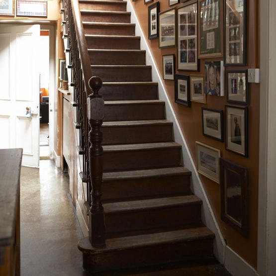 Traditional hallway with framed pictures | Hallway designs | Frames | Image | Housetohome.co.uk