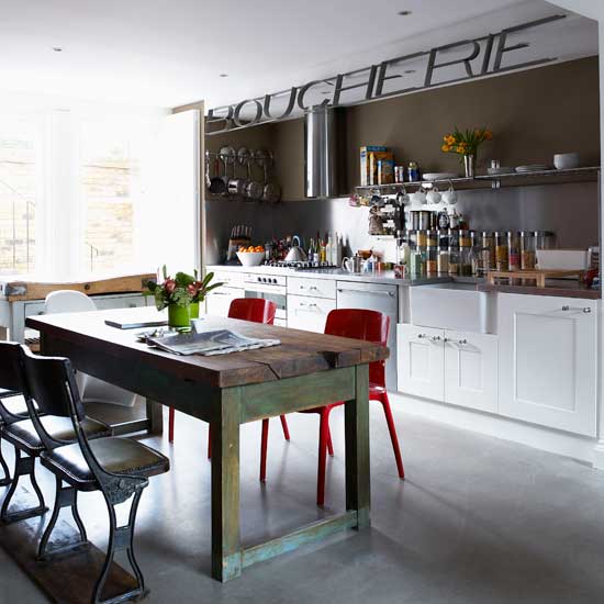 Eclectic kitchen | Kitchen ideas | Worktop | Image | Housetohome.co.uk