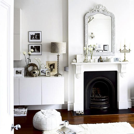 Traditional white living room Traditional white living room | Living room ideas | Footstool | Image | Housetohome.co.uk