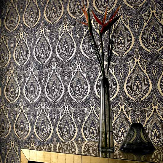 Damask wallpapers | Feature wallpaper | Statement wallpaper | image | Housetohome