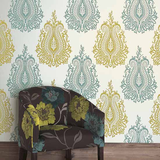Damask wallpapers | Feature wallpaper | Statement wallpaper | image | Housetohome