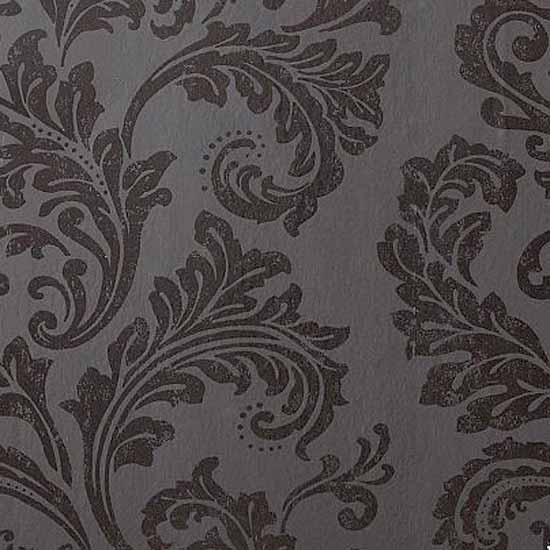 Acanthus black damask wallpaper from Next