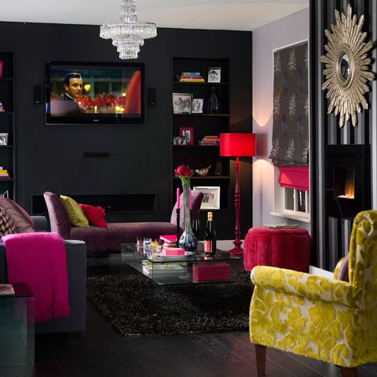 Black burlesque living room | Living room | Living rooms - best of 2010 | Living room design ideas | PHOTO GALLERY | Housetohome
