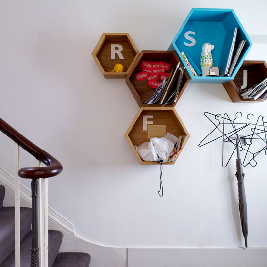 Geometric hallway storage | Hallway | Hallways - 10 of the best | Decorating idea for hallways | PHOTO GALLERY | Housetohome