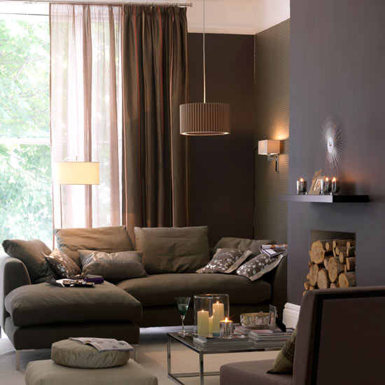 Rich brown living room | Traditional living rooms - 10 of the best | Traditional living rooms | Living room ideas | GALLERY | Housetohome